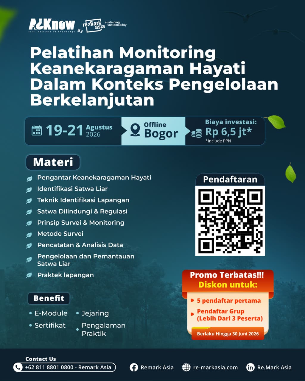 Monitoring Keanekaragaman Hayati dalam Konteks Pengelolaan Berkelanjutan